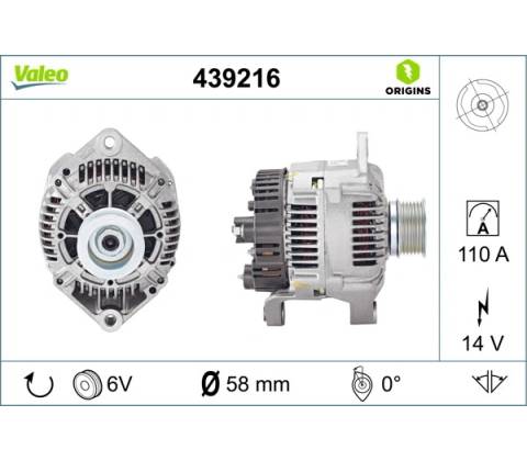 generátor VALEO 439216