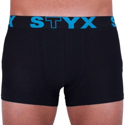 Styx Мъжки боксерки Styx спортна гума надразмер черни Styx | Cheren | МЪЖЕ | 3XL