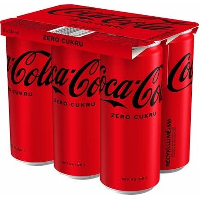 Coca Cola Zero Multipack plech 6 x 330 ml