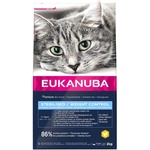 EUKANUBA Sterilised & Weight Control - за кастрирани котки и котки с наднормено тегло 2kg
