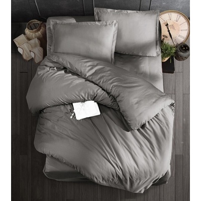 TiaHome Obliečky bavlna satén exclusive Modern sivé 200x140 90x70