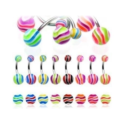 Šperky4U piercing do pupíku banánek BA01011-KR