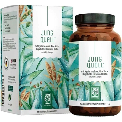 Naturtreu Pramen mládí Komplex kyseliny hyaluronové, aloe vera, šipek a biotinu 90 kapslí