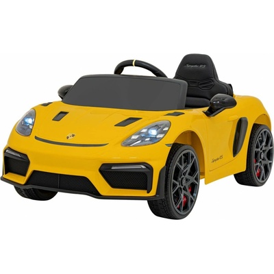 Mamido Porsche Spyder RS 718 Elektrické autíčko lakované žlutá