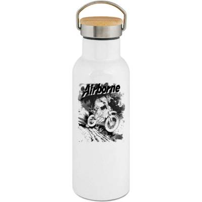 123TRIKO termoska Skok do neznáma, černý tisk 500 ml motorka