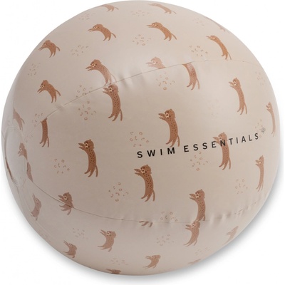 Swim Essentials Nafukovací míč Brown Leopard 51 cm