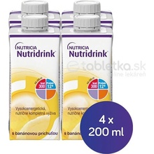 Nutridrink s banánovou príchuťou 4 x 200 ml