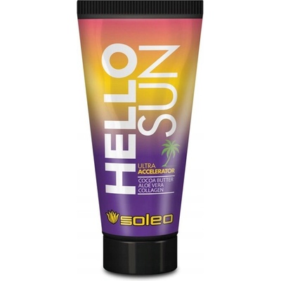 Soleo HELLO SUN ultra tanning accelerator with cocoa butter krém do solária 150 ml – Zboží Dáma