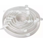 KINGHOFF Комплект 6 бр. силиконови капаци Kinghoff KH 1902, -40 до 230°C, Плътно и херметично прилепване, Многократна употреба, Универсални, Прозрачен (9999KH1902)