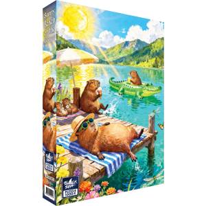Black Sea Пъзел Black Sea от 1000 части - Слънчевият плаж на капибарите (BS82638)