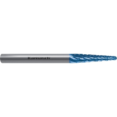 Karnasch 115087010 | L (KEL) -Kužeľová zaoblená fréza HP-1 3,0x14x3-38/8°mm, povlakované