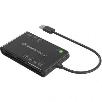 Conceptronic BIAN01B четец на смарт карта На закрито USB 3.2 Gen 1 (3.1 Gen 1) Черен (BIAN01B)