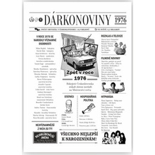 Dárkonoviny z roku 1976 originální retro přání
