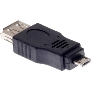 DeTech Преходник No brand, USB AF към Micro USB 5P M, Черен - 17136