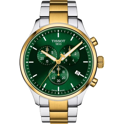 Tissot Мъжки часовник Tissot Chrono XL Classic 116.617. 22.091. 00, Златен / Зелен (TIS116.617.22.091.00)