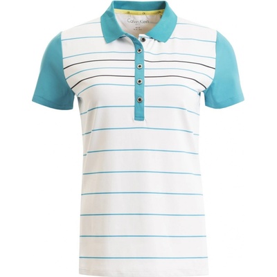 Calvin Klein Striped Polo S Damske White