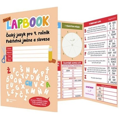 Školní lapbook - Čeština: Podstatná jména a slovesa - pro 4. ročník ZŠ