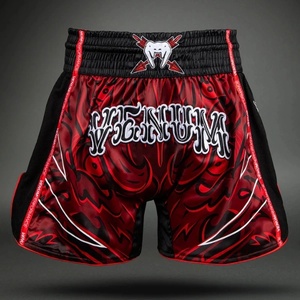 Venum | Официален Вносител за България Муай Тай Шорти Venum Wolf Atak Muay Thai Shorts - Black/Red - S