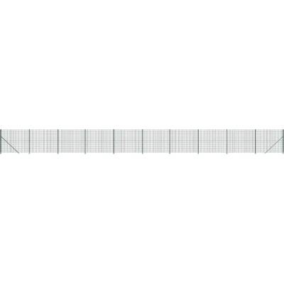 zahrada-XL Drátěný plot s přírubami zelený 1,4 x 25 m