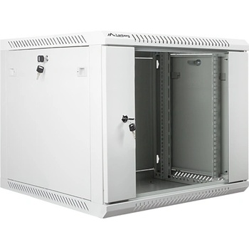 Lanberg rack cabinet 19 wall-mount 9U / 600x600 for self-assembly (flat pack) grey (WF01-6609-10S)