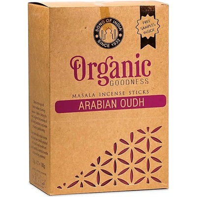 Song of India Vonné tyčinky Organic Masala Arabian Oudh 15 g – Sleviste.cz