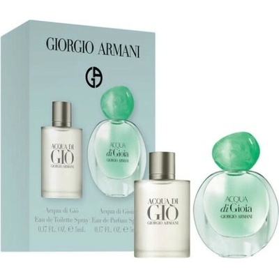 Giorgio Armani set Acqua Di Gio EDT 5 ml + Acqua Di Gioia EDP 5 ml
