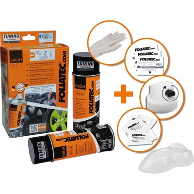 Foliatec Spray film - tekutá guma biela lesklá 2xsada 400ml