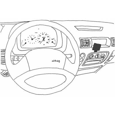 Konzole pro držák mobilního telefonu do Renault Master
