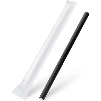 Wimex JUMBO Slamka papierová 12 mm x 21cm jednotlivo čierna