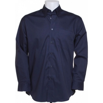 Kustom Kit pánská korporátní oxford košile s kapsičkou a dlouhým rukávem modrá námořní