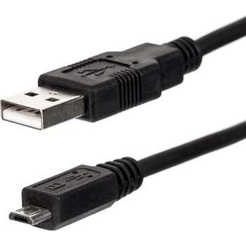 Netrack 204-03 USB AM / MICRO 0,5m, černý