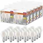 OSRAM BASE CLASSIC A GLFR 40 LED lamp with E27 base, classic bulb shape, double pack, 4W, 470lm, 2700K, warm white light, low heat generation, long service life, energy saving, 20 pack - 4099854094255
