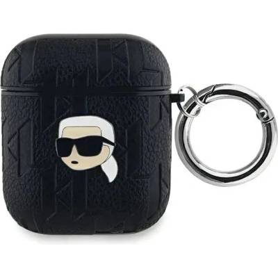 Karl Lagerfeld Кейс Karl Lagerfeld Monogram Karl Head за AirPods 1 / 2, черен (3666339283636)