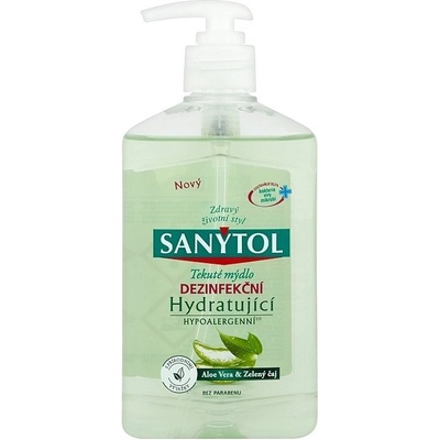 Sanytol dezinfekční hydratující mýdlo zelený čaj & aloe vera 250 ml – Zboží Mobilmania