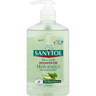 Sanytol dezinfekční hydratující mýdlo zelený čaj & aloe vera 250 ml – Zboží Dáma Sanytol dezinfekční hydratující mýdlo zelený čaj & aloe vera 250 ml – Zboží Dáma