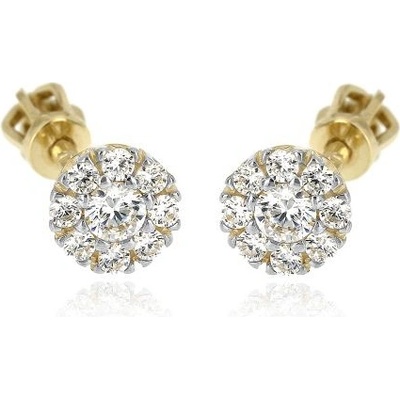 Zlatnictví U Kostela zlaté náušnice kytičky 1859b