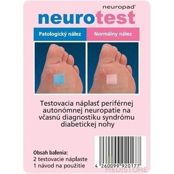 Neurotest emp Neuropad test diabetickej polyneuropatie 2 ks
