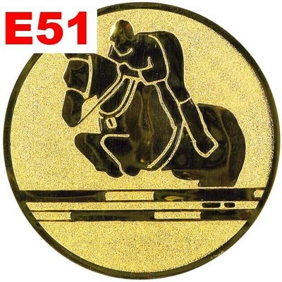 Emblém E51 PARKUR umístění na sportovní pohár nebo medaili 25 mm