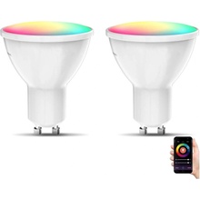 B.K. Licht B.K. Licht 1263 - SADA 2x LED RGB Stmievateľná žiarovka GU10/5,5W/230V Wi-Fi Tuya P6281