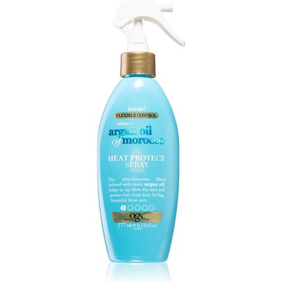 OGX Argan Oil Of Morocco защитен спрей за ускоряване на подсушаването със сешоар 177ml