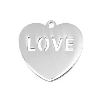 Šperky4U Ocelový přívěšek srdce DR1291