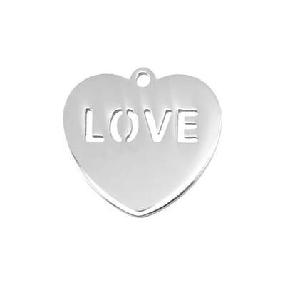 Šperky4U Ocelový přívěšek srdce DR1291
