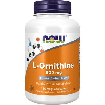 Image 1 of NOW L-Ornithine 500 mg [120 капсули]