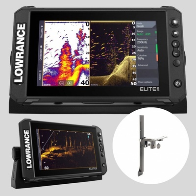 Lowrance Sonar Elite FS 9 Sonda Active Imaging 3V1 + Držák Sonaru A Sondy DLX