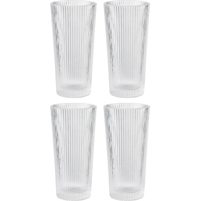 Stelton Чаша за дълги напитки PILASTRO, 300 мл, комплект от 4 бр. , прозрачен, Stelton (SNX509)