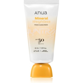 Anua K-Pop Demon Hunters Mineral Weightless Finish Sunscreen лек защитен крем за лице SPF 50 50ml