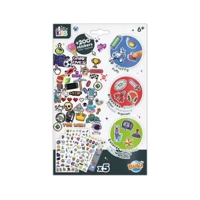 Buki Buki: Комплект стикери за видеоигри - 200 броя