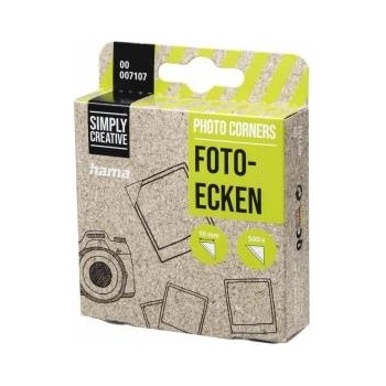 Hama Самозалепващи ъгълчета за снимки hama, 500 ленти, Прозрачен