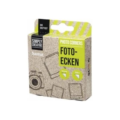 Hama Самозалепващи ъгълчета за снимки hama, 500 ленти, Прозрачен