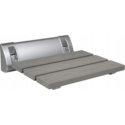 Aqualine AE236GR RAVO skládací sedátko do sprchy 32x32,5cm, WPC, šedé
